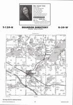 Brandon Township, Stowes Lake, Chippewa Lake, Whiskey Lake, Directory Map, Douglas County 2006